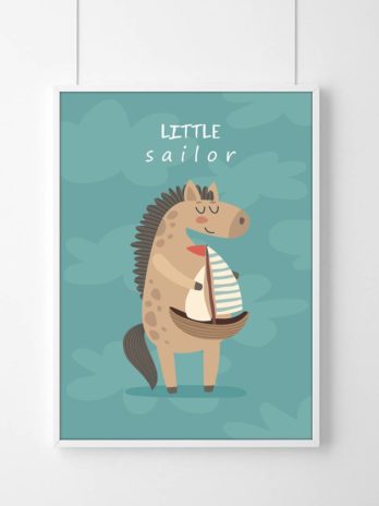 Plakat dla dzieci Little Sailor