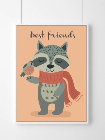 Plakat dla dzieci Best friends