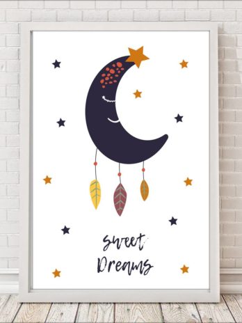 Plakat Księżyc Łapacz snów