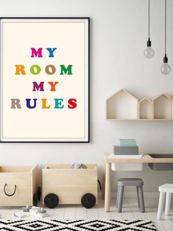 Plakat My room my rules