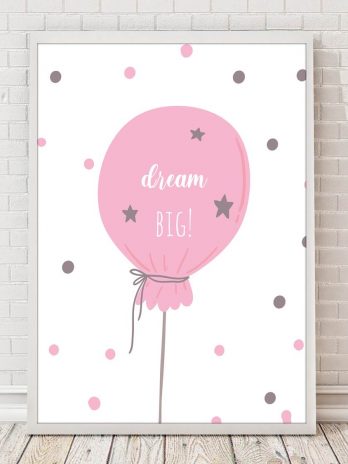 Plakat Balon dream big