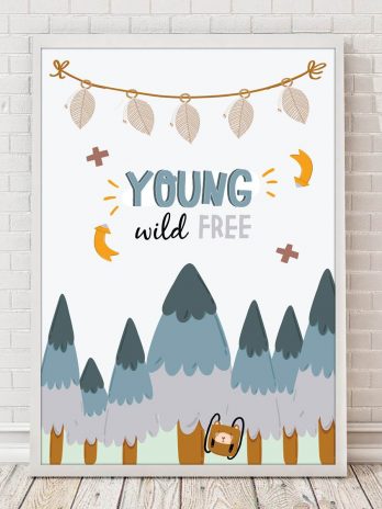 Plakat Young wild free